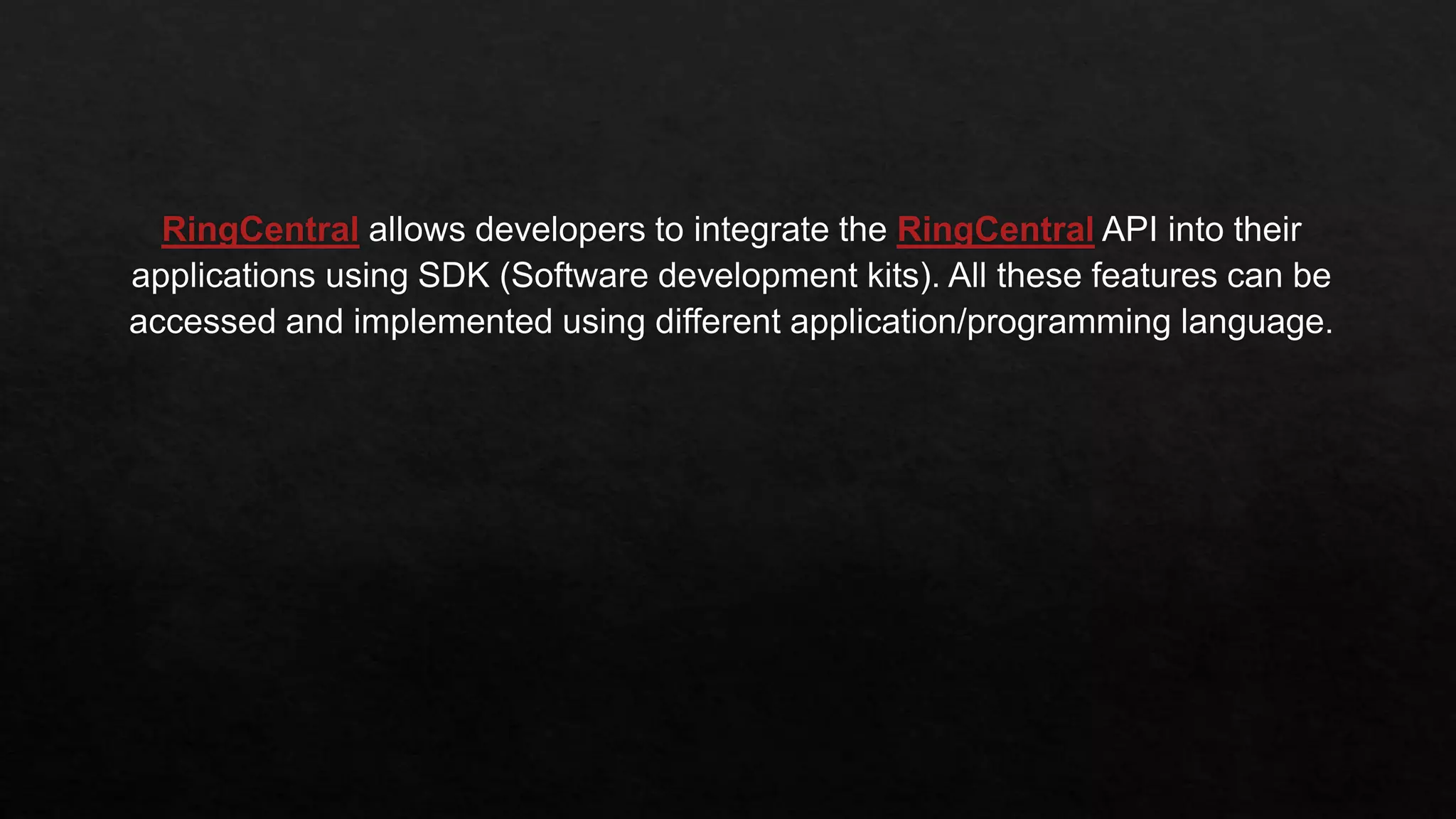 Ring central and python | PPT