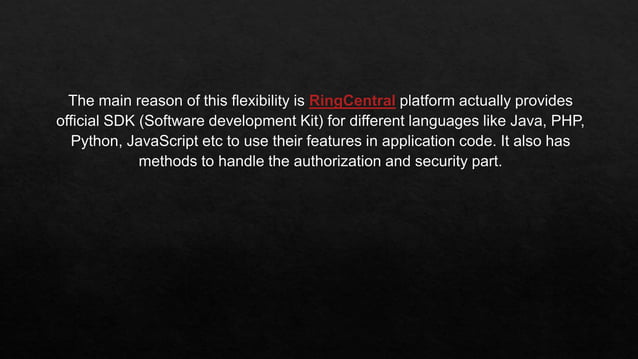 Ring central and python | PPT