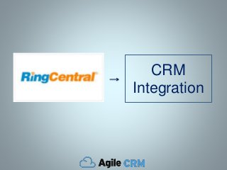 CRM
Integration
 