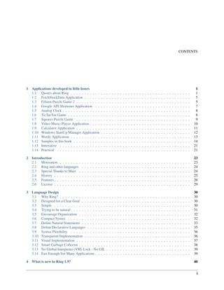 The Ring programming language - Version 1.9 documentation | PDF