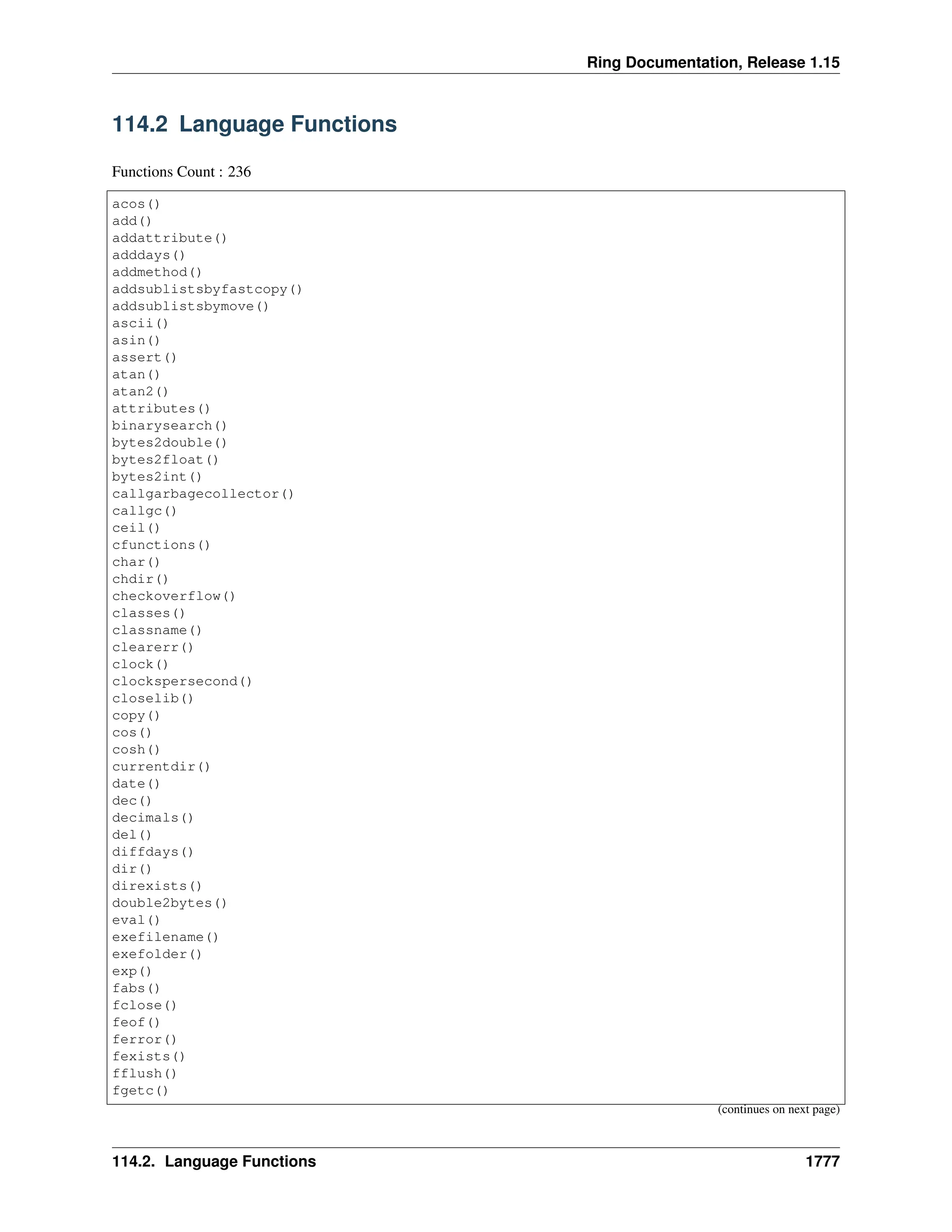 The Ring programming language - Version 1.15 documentation