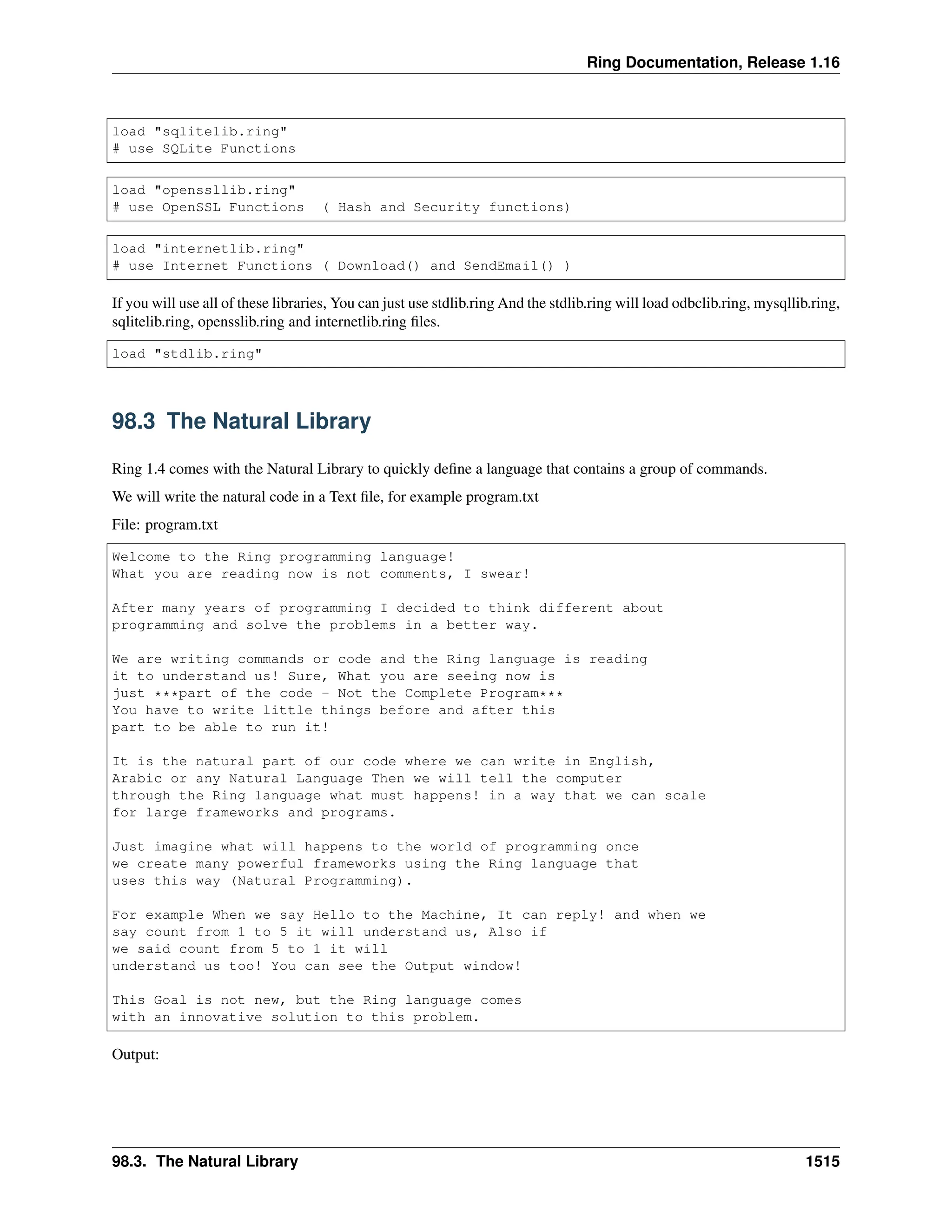 The Ring programming language - Version 1.16 documentation