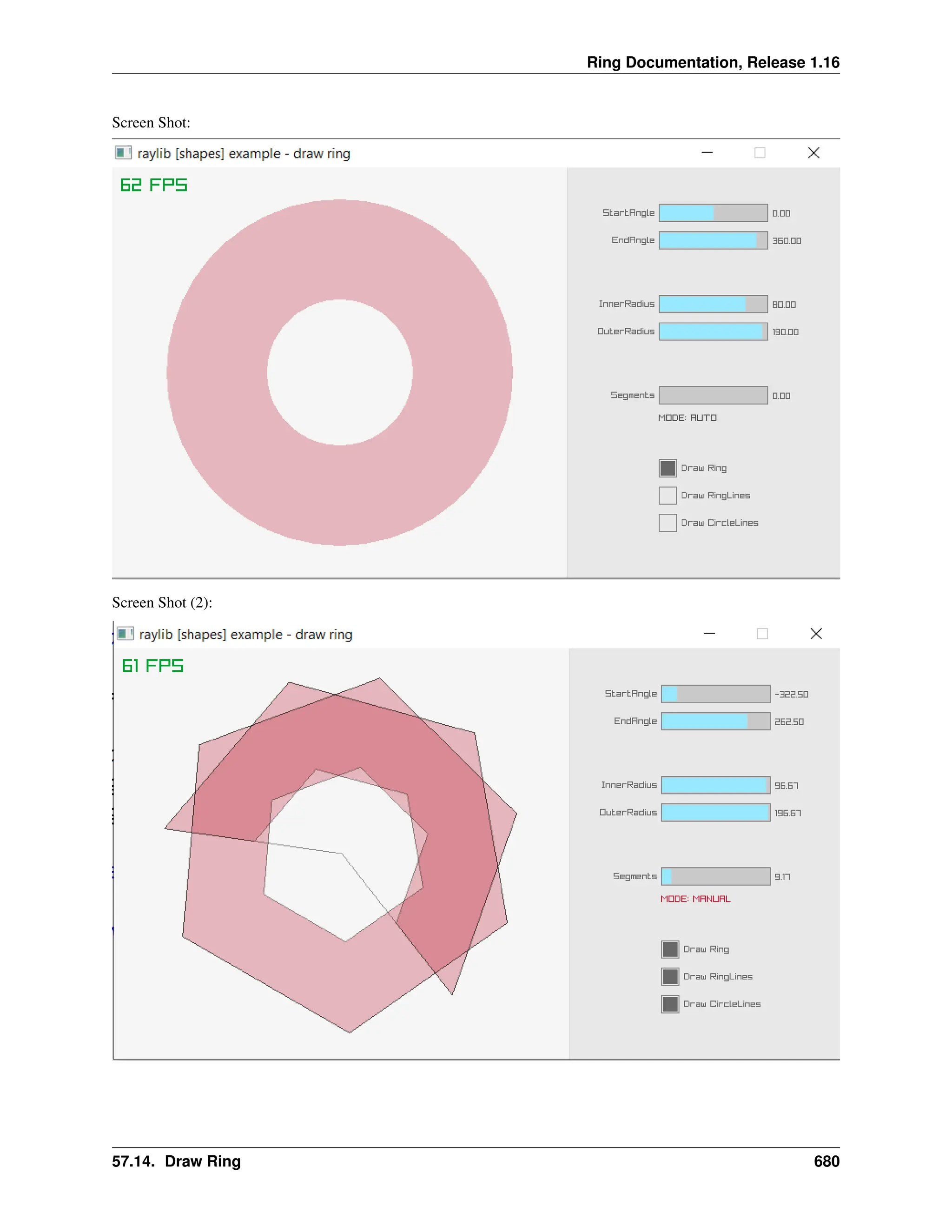 Ring Documentation, Release 1.16 Screen Shot: Screen Shot (2): 57.14. Draw Ring 680 