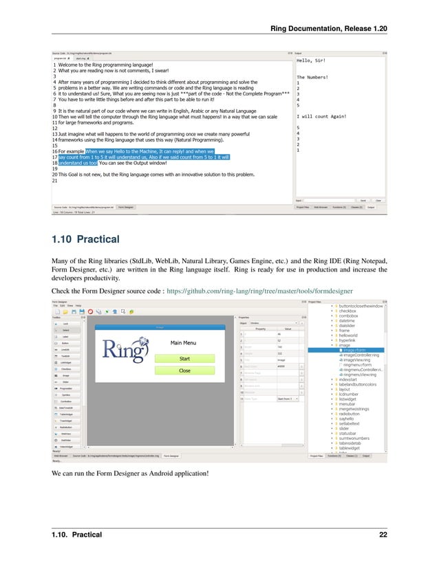 The Ring programming language - Version 1.20 documentation | PDF