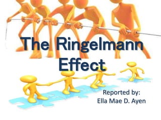 The Ringelmann
Effect
Reported by:
Ella Mae D. Ayen
 
