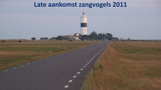 Late aankomst zangvogels 2011
 