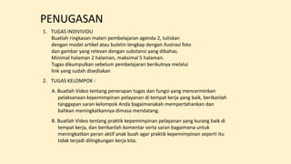 penjelasan kepemimpinan Pelayanan di PKP | PPTX