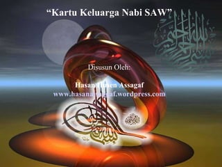 “ Kartu Keluarga Nabi SAW”   Disusun Oleh: Hasan Husen Assagaf www.hasanalsaggaf.wordpress.com 