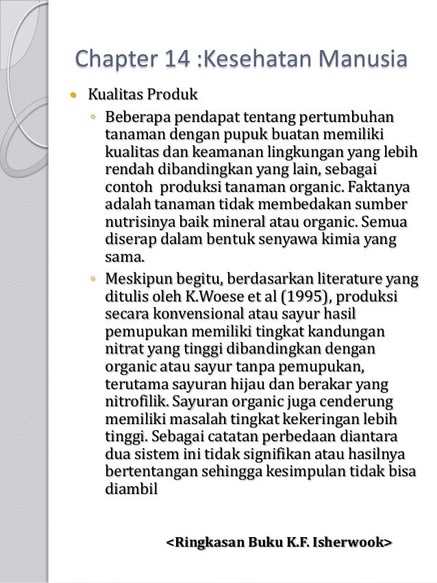 Ringkasan buku 1 k.f. isherwood. fertilizer use and the Ringkasan buku 1 k.f. isherwood. fertilizer use and the