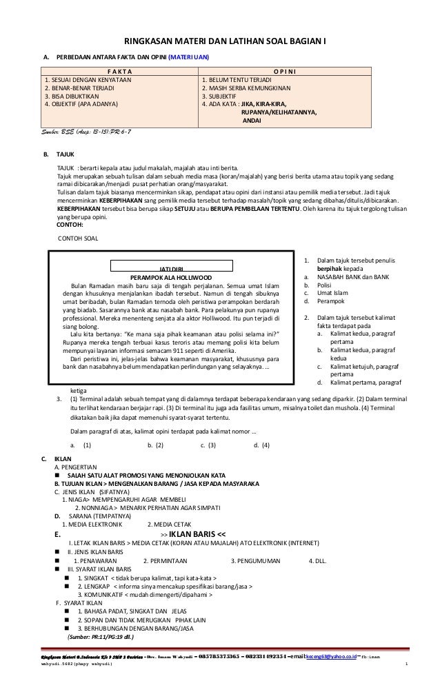 Contoh Memuji Dan Mengkritik Karya Sastra Kelas 9 Soal