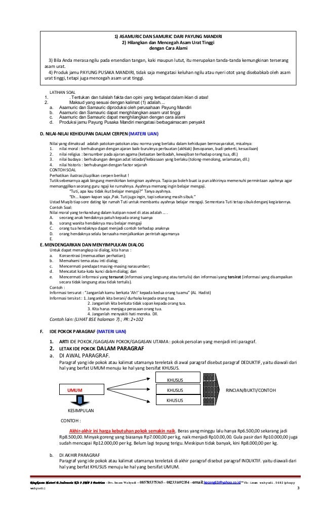 ringkasan materi bahasa indoneisa kelas 9 smp 2 pasirian revisi 2015 3 638