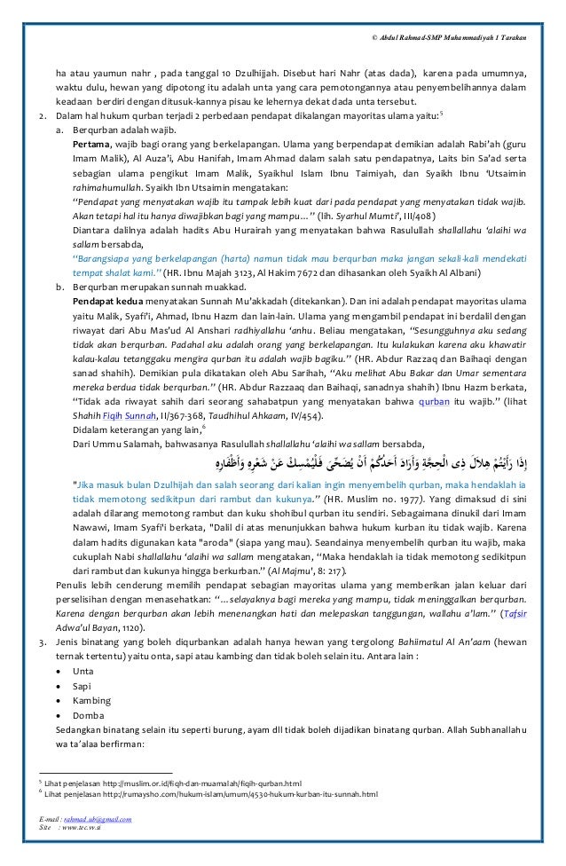 Ringkasan Materi Pai Kelas 9 Bab 5 Nasikah Aqiqah Dan Qurban Ringkasan Materi Pai Kelas 9 Bab 5 Nasikah Aqiqah Dan Qurban