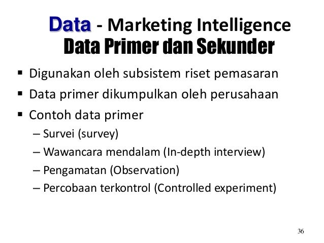 Ringkasan Materi Pelatihan Marketing Intelligence