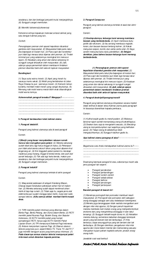 Ringkasan materi ujian akhir semester bahasa indonesia
