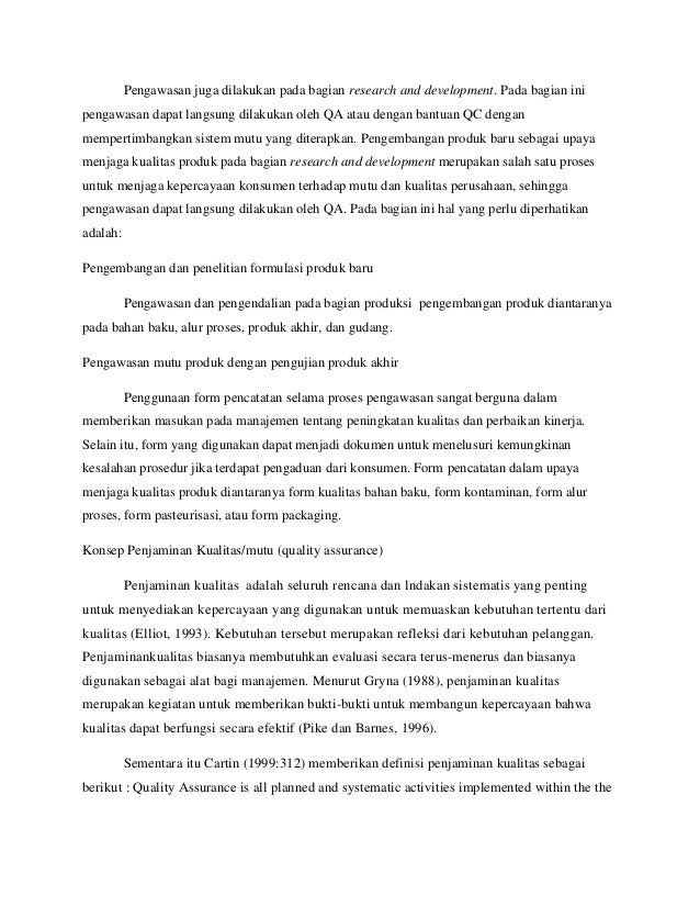 Ringkasan Product Development Dan Quality Assurance