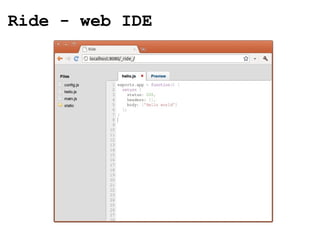Ride - web IDE 