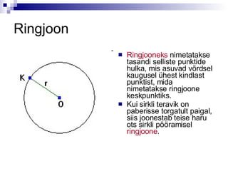 Ring ja ringjoon...s2008 | PPT