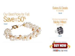Our Fall Picks: Save up to 50% Jewelry