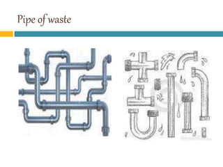 Pipe of waste
 