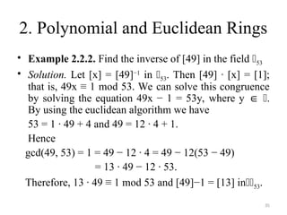 Ring Example In Math RING THEORY power point presentation for students | PPT