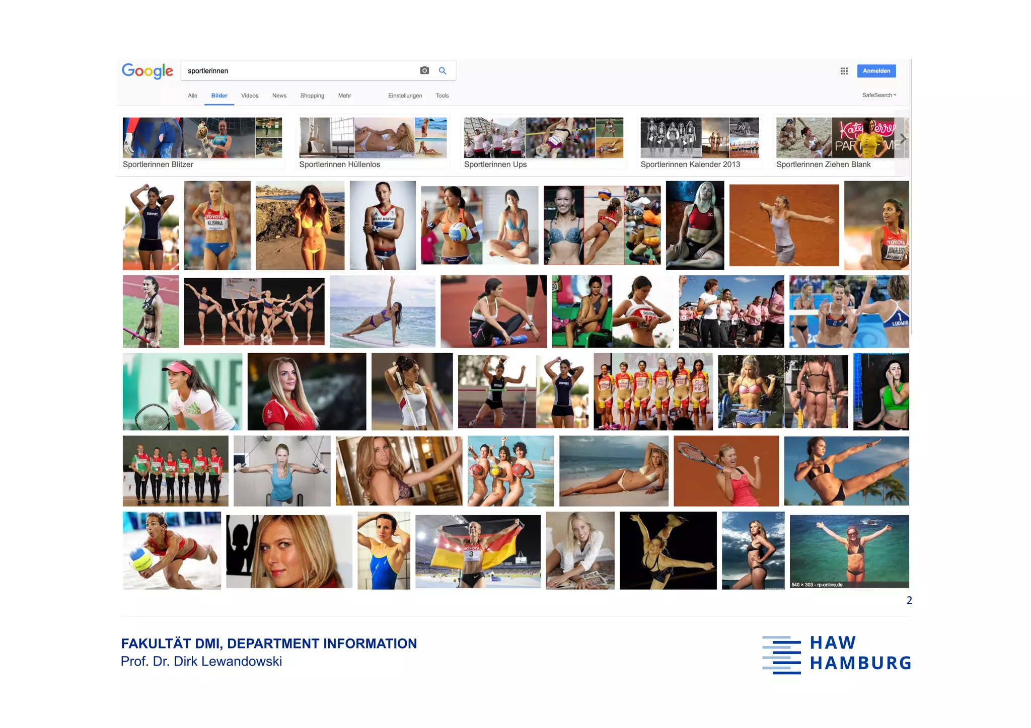 FAKULTÄT DMI, DEPARTMENT INFORMATION
Prof. Dr. Dirk Lewandowski
2	
 