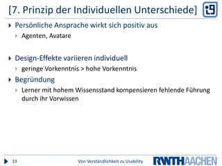 Ein Beispiel: Tischtennis-TrainerVon Verständlichkeit zu Usability34
