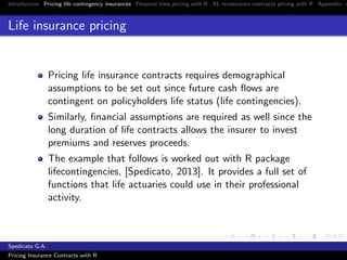 Providence Example Insurance Princing insurance contracts with R | PDF