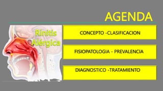 AGENDA
• CONCEPTO -CLASIFICACION
FISIOPATOLOGIA - PREVALENCIA
DIAGNOSTICO -TRATAMIENTO
 