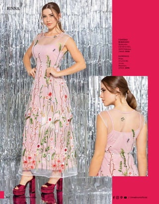 VESTIDO
BORDADO
Multicolor,
CH•M•G•EG,
100% Poliéster,
19068, $948
SANDALIA
Rioja,
23 al 26 SE,
14 cm,
Sintético,
22925, $898
162 Fiesta y Graduación
 