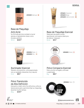 243
Maquillaje y Cuidado de la piel
 