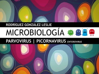 PARVOVIRUS | PICORNAVIRUS ENTEROVIRUS
MICROBIOLOGÍA
RODRÍGUEZ GONZÁLEZ LESLIE
 