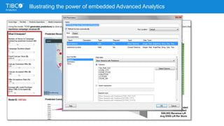 Illustrating the power of embedded Advanced Analytics
 