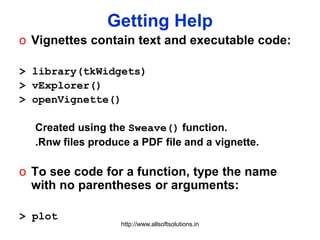 Vignette Function R Basics | PPT