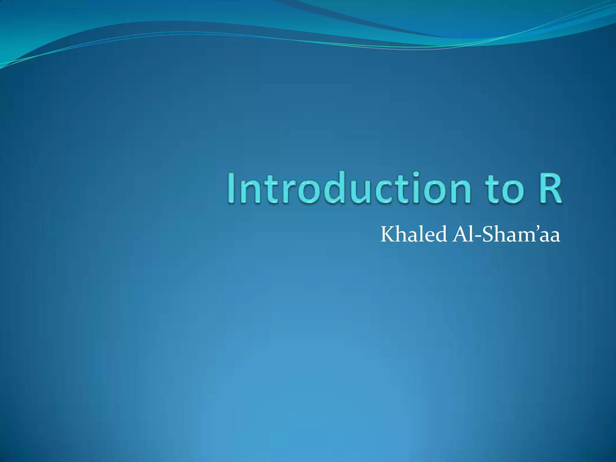 Khaled El-Sham’aa 1 