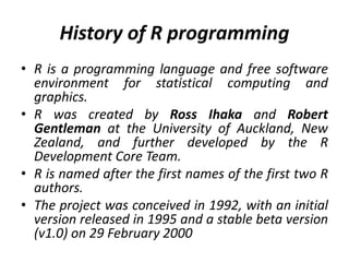 R introduction | PPT