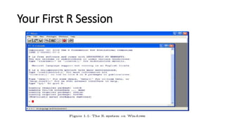 Your First R Session
 