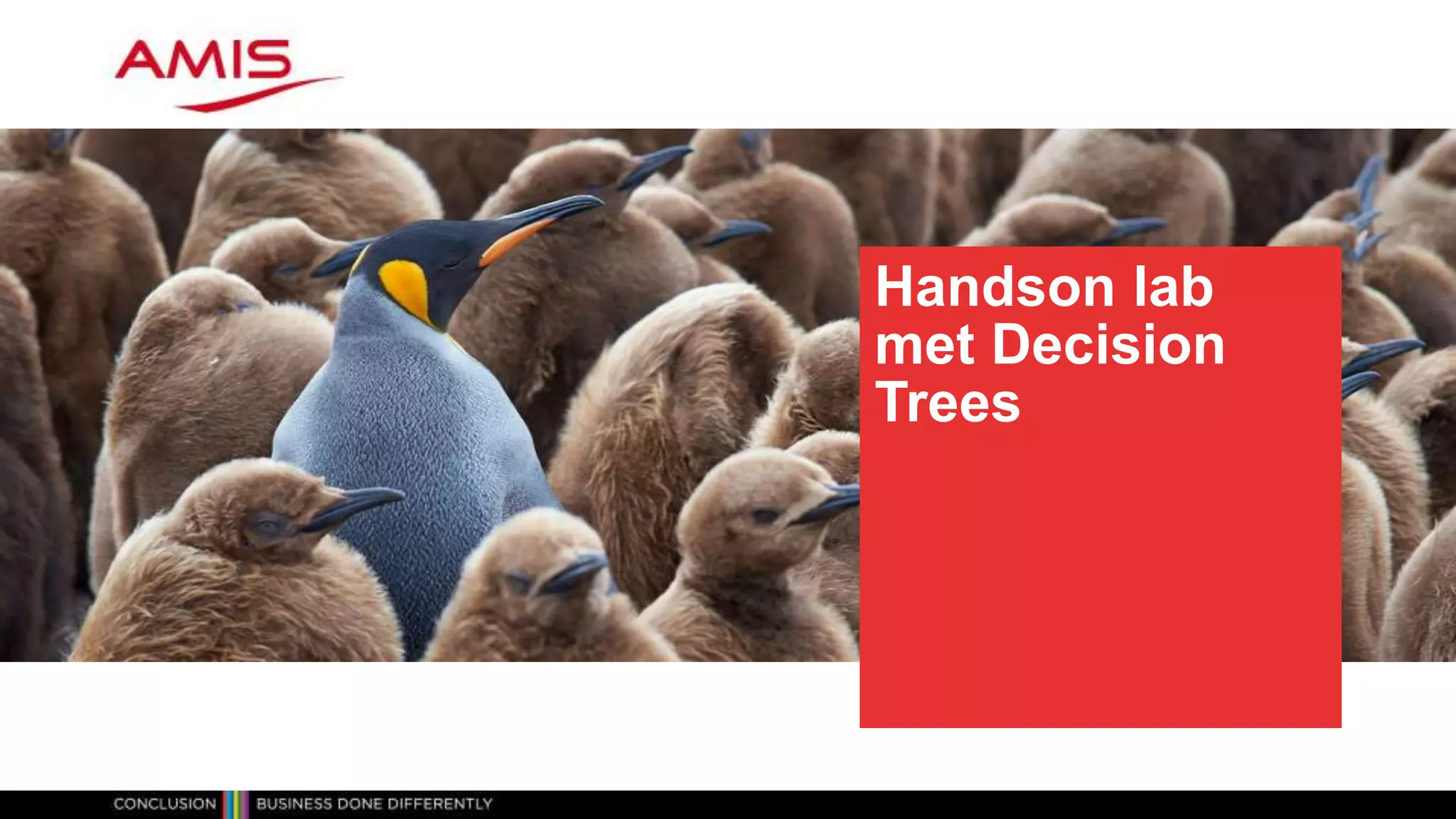 Handson lab
met Decision
Trees
 
