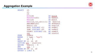 181
Aggregation Example
 