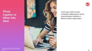228
Confidential and Proprietary. Do not distribute without
Couchbase consent. © Couchbase 2018. All rights
reserved. 228
Photo
Caption or
Other Info
Here
Lorem ipsum dolor sit amet,
consectetur adipiscing elit, sed do
eiusmod tempor incididunt ut
labore et dolore magna aliqua.
 