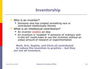 Intellectual Property and Commercialization | PPT