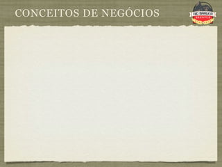 CONCEITOS DE NEGÓCIOS
 