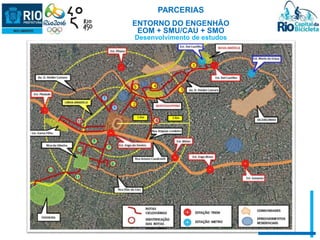 PARCERIAS 
ENTORNO DO ENGENHÃO 
EOM + SMU/CAU + SMO 
Desenvolvimento de estudos 
 