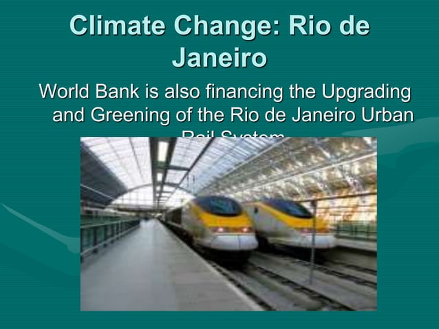 Rio de janeiro and climate change | PPT