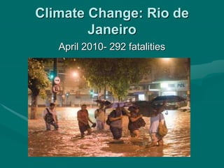 Rio de janeiro and climate change | PPTX