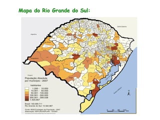 Mapa do Rio Grande do Sul:
