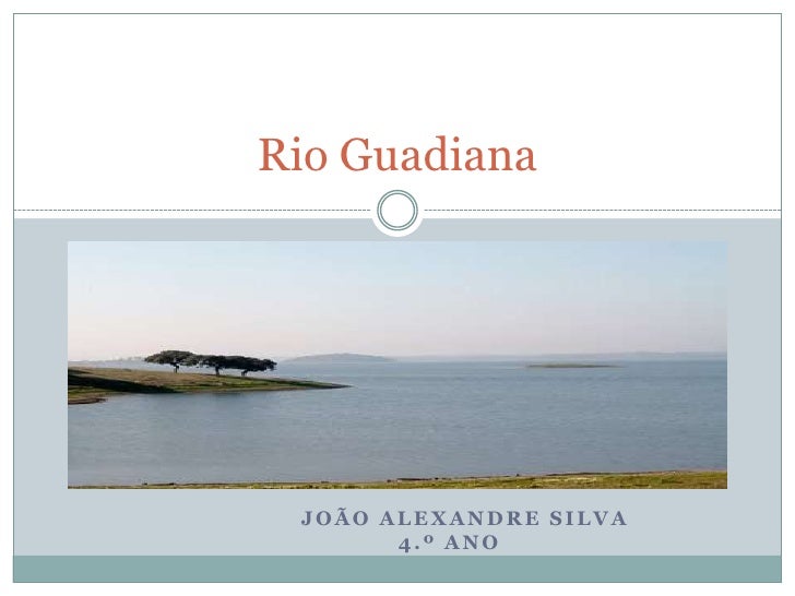 Rio Guadiana




 JOÃO ALEXANDRE SILVA
       4.º ANO
 