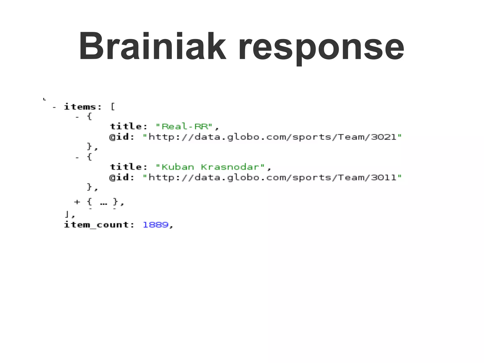 Brainiak response
 