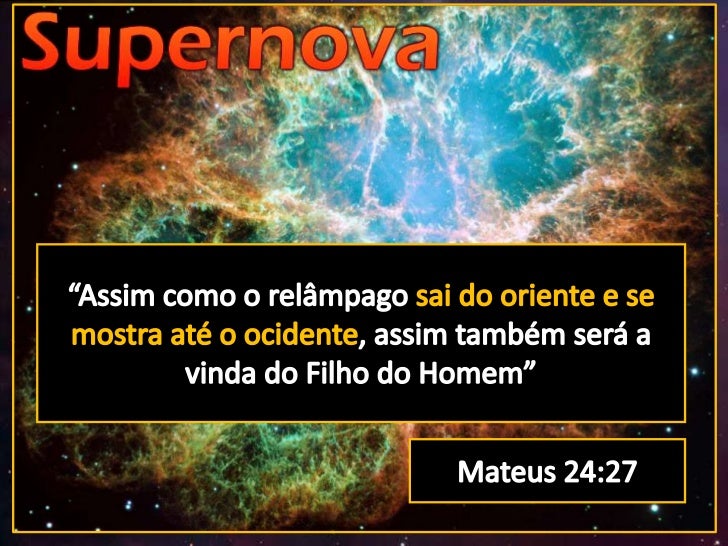 Porque Assim Como Relâmpago Que Sai Do Oriente