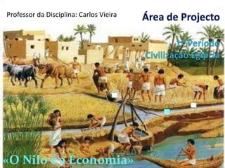Professor da Disciplina: Carlos Vieira Área de Projecto1º Período Civilização Egípcia «O Nilo e a Economia»  