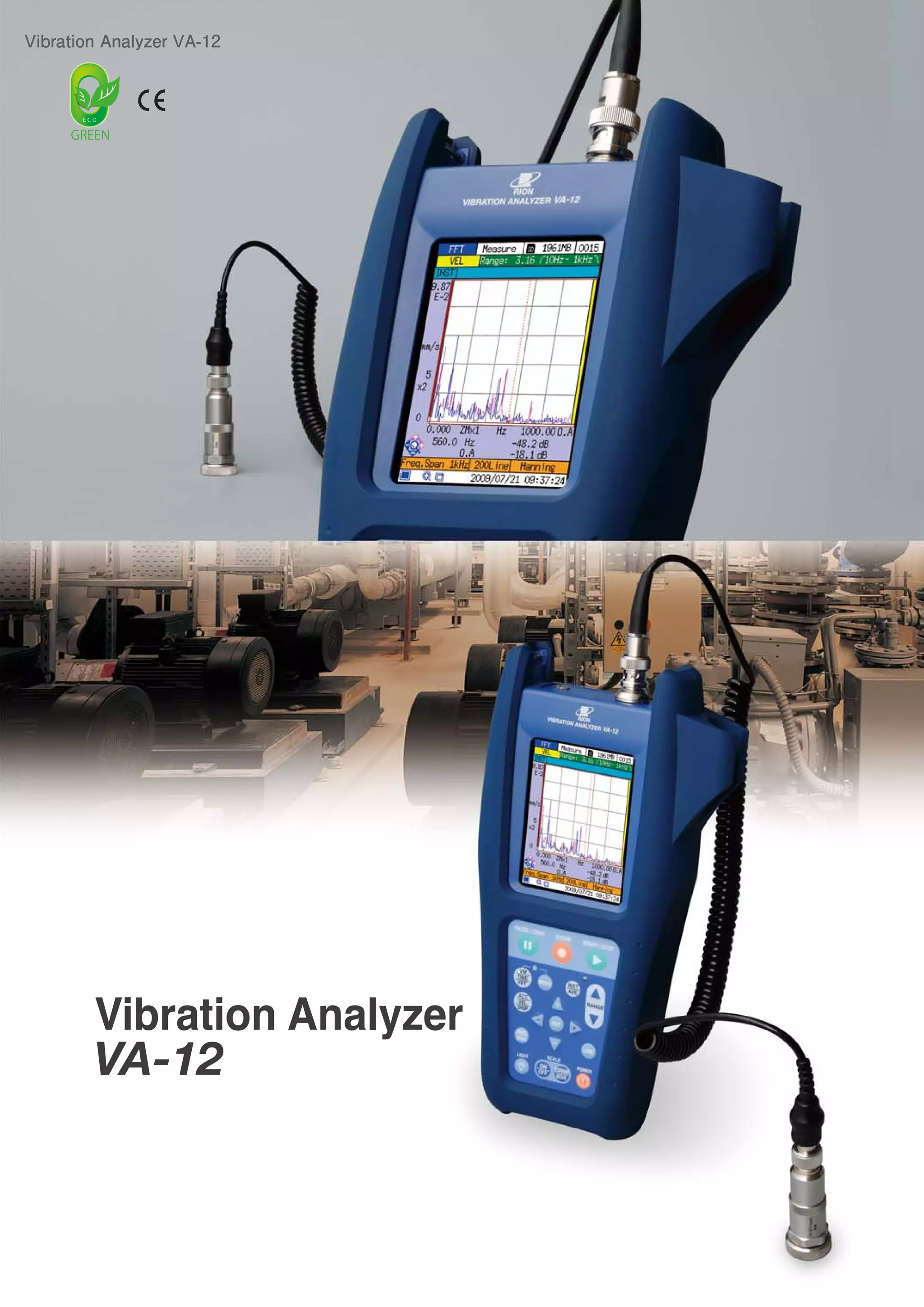 Rion va 12datasheet_vibration_Analyzer PDF